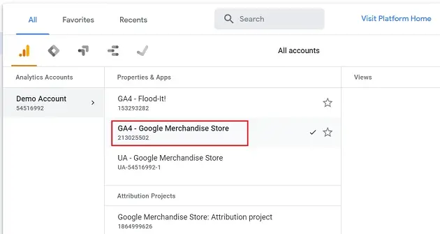 Demo Google Analytics 4