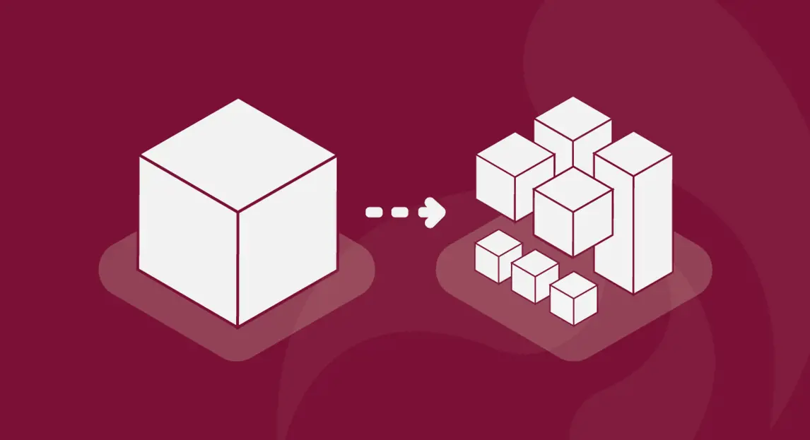 Microservices Header Rød Microservices arkitektur rød header