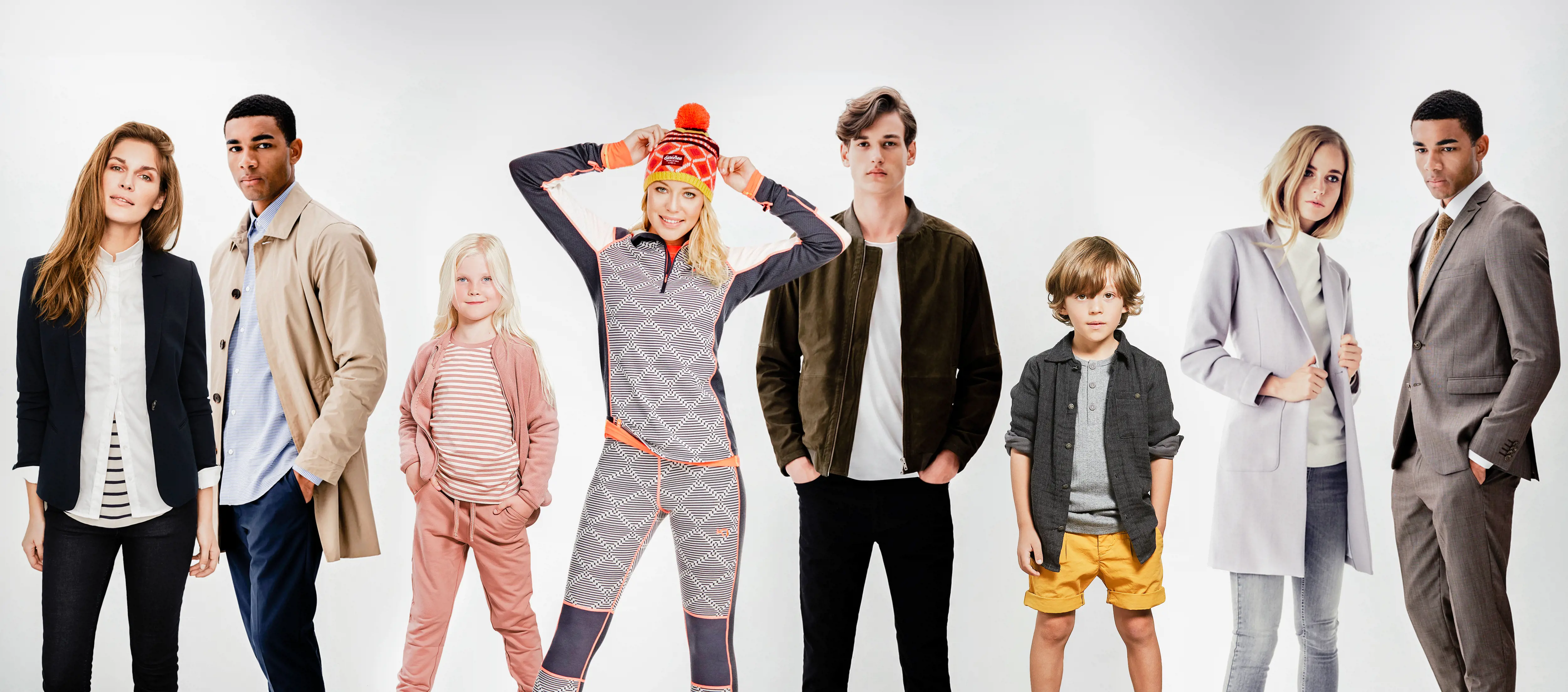 Designers & Friends Header Image a group of people showcasing different looks