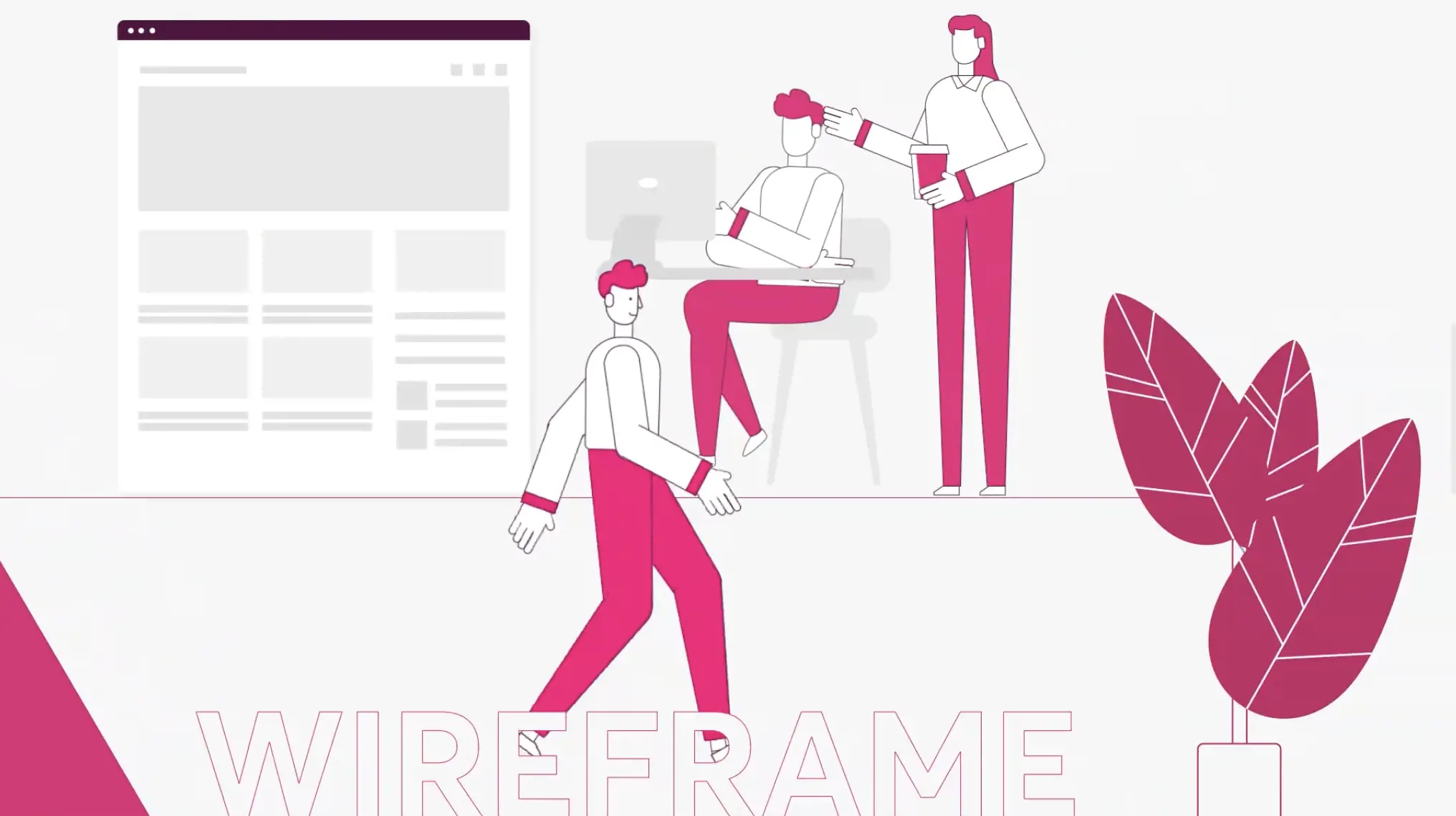 Infographic for wireframe process Infographic for discovery process
