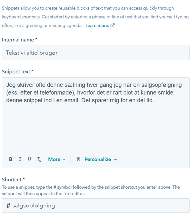 Snippets Novicell
