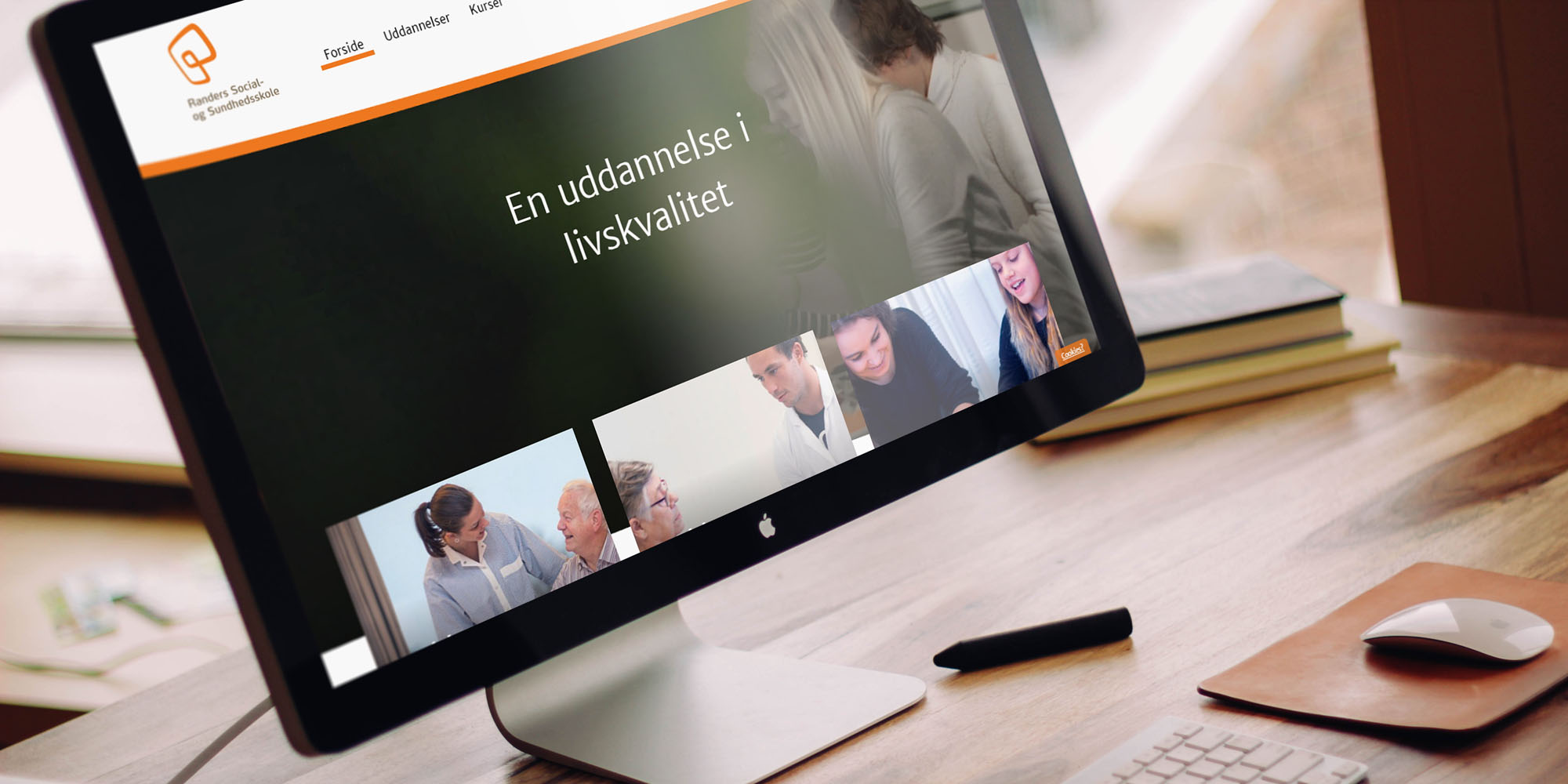 Randers Social Og Sundhedsskole Mac Mockup Novicell