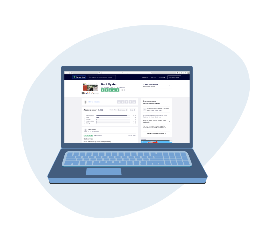 Illustration Trustpilot Novicell