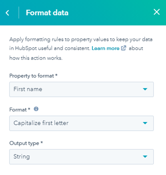 Format Data Novicell