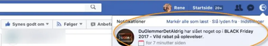 Facebook Begivenhed Notifikation