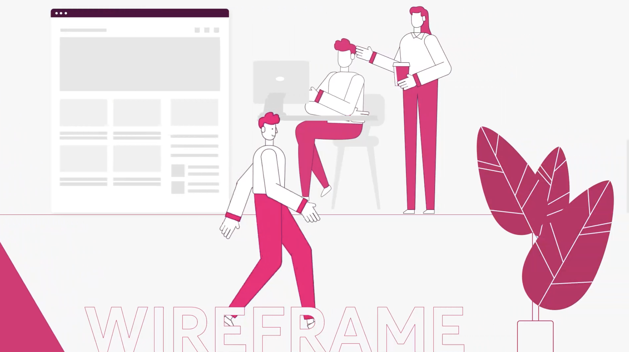 Infographic for wireframe process Infographic for discovery process