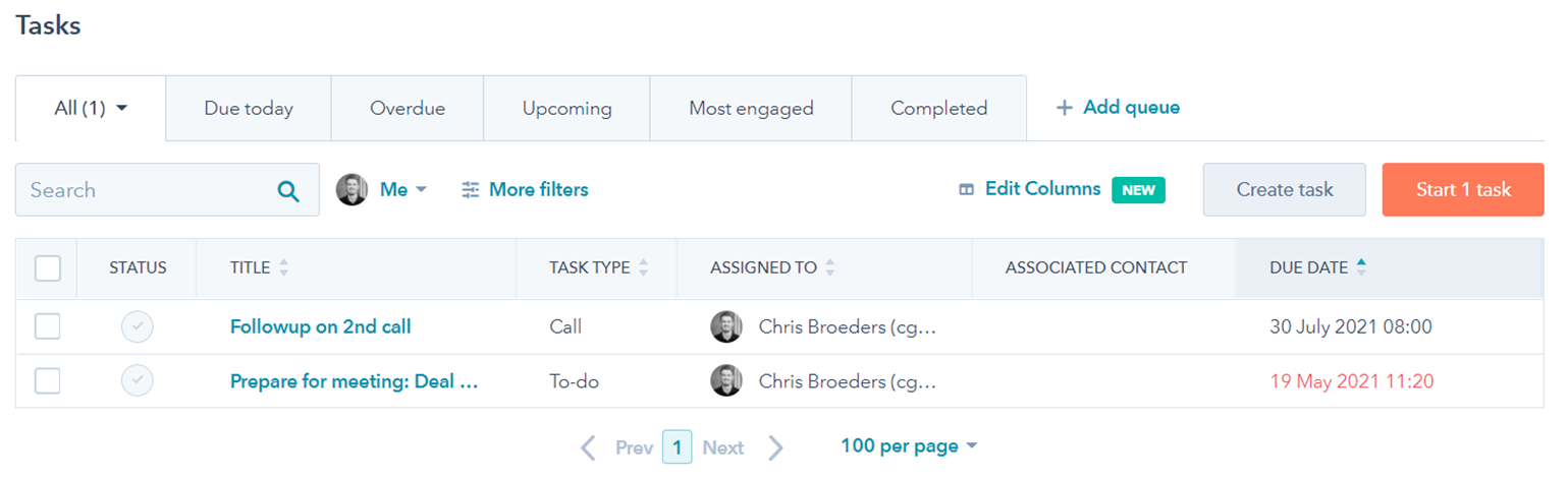 Tasks Novicell