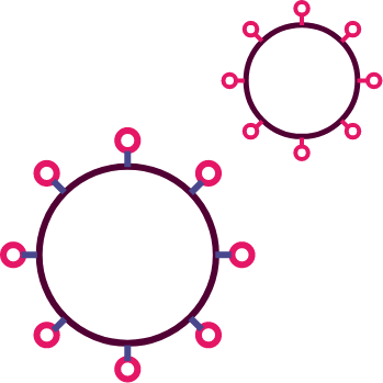 two molecule icon