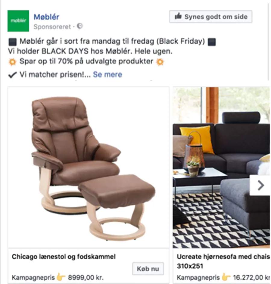 Møbler Product Ads