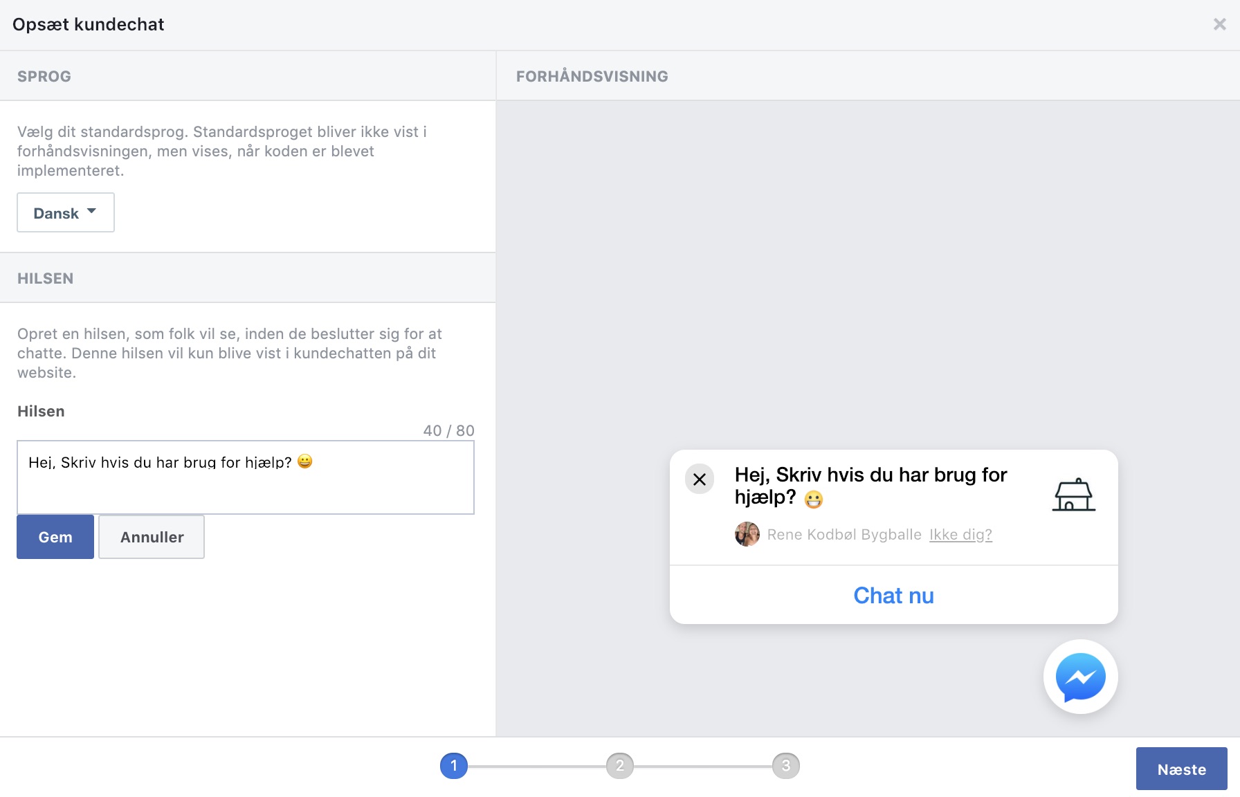 Facebook Messenger Livechat Kundechat Og Integration Til Website