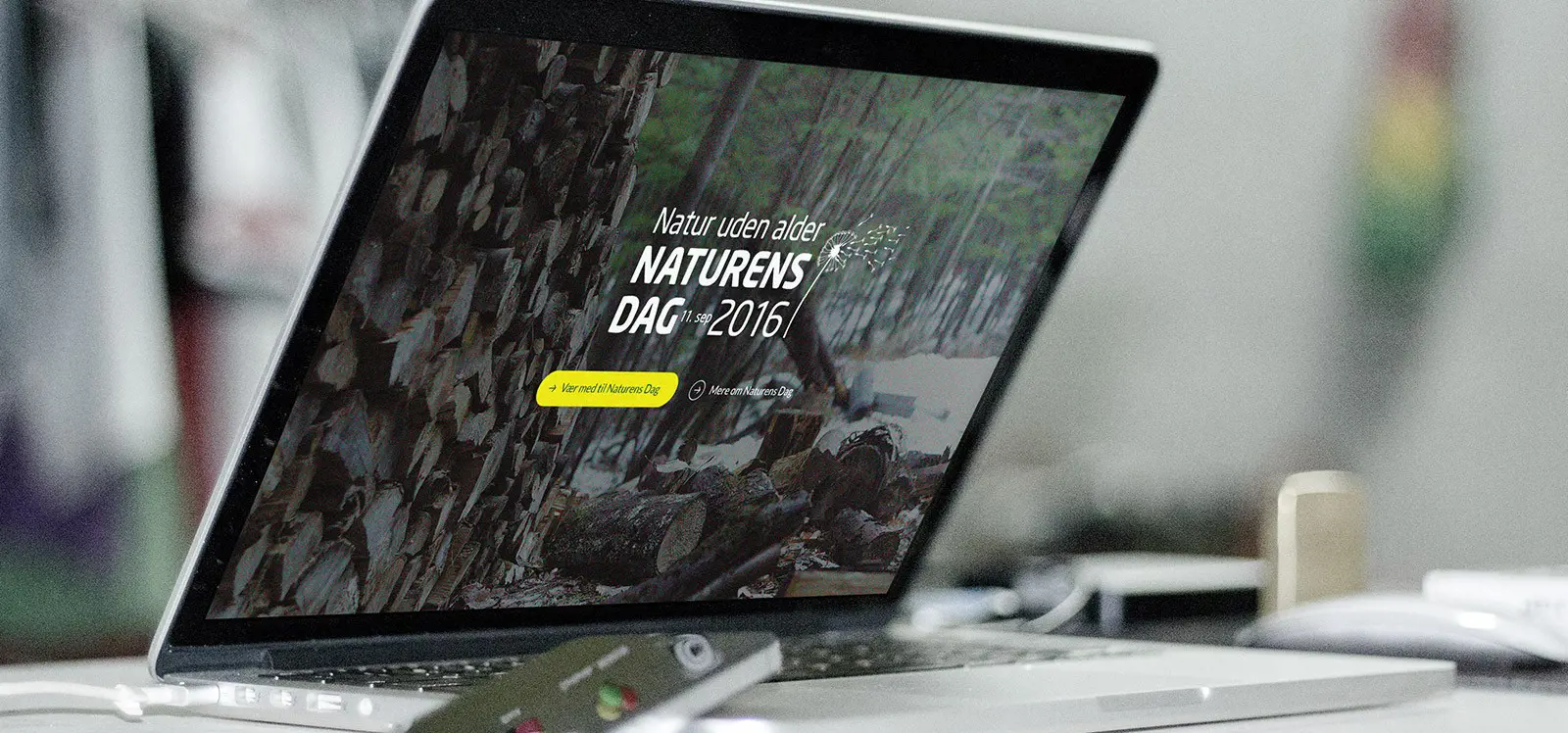 Mackbook Mockup Danmarks Naturfredningsforening Novicell